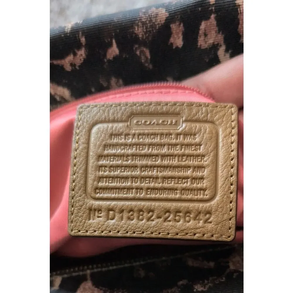 Coach Madison Animal Print Top Zip Shoulder Bag - Picture 3 of 5